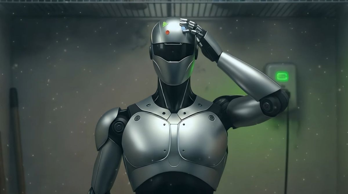 The Way It Feels — robot in bezemkast